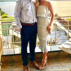 Petal & Pup Baby Blue Bodycon Midi Dress